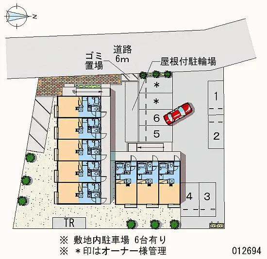 ★手数料０円★東村山市秋津町 月極駐車場
